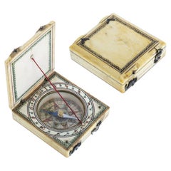 Important and Rare Small Compass Oriental 17th Century