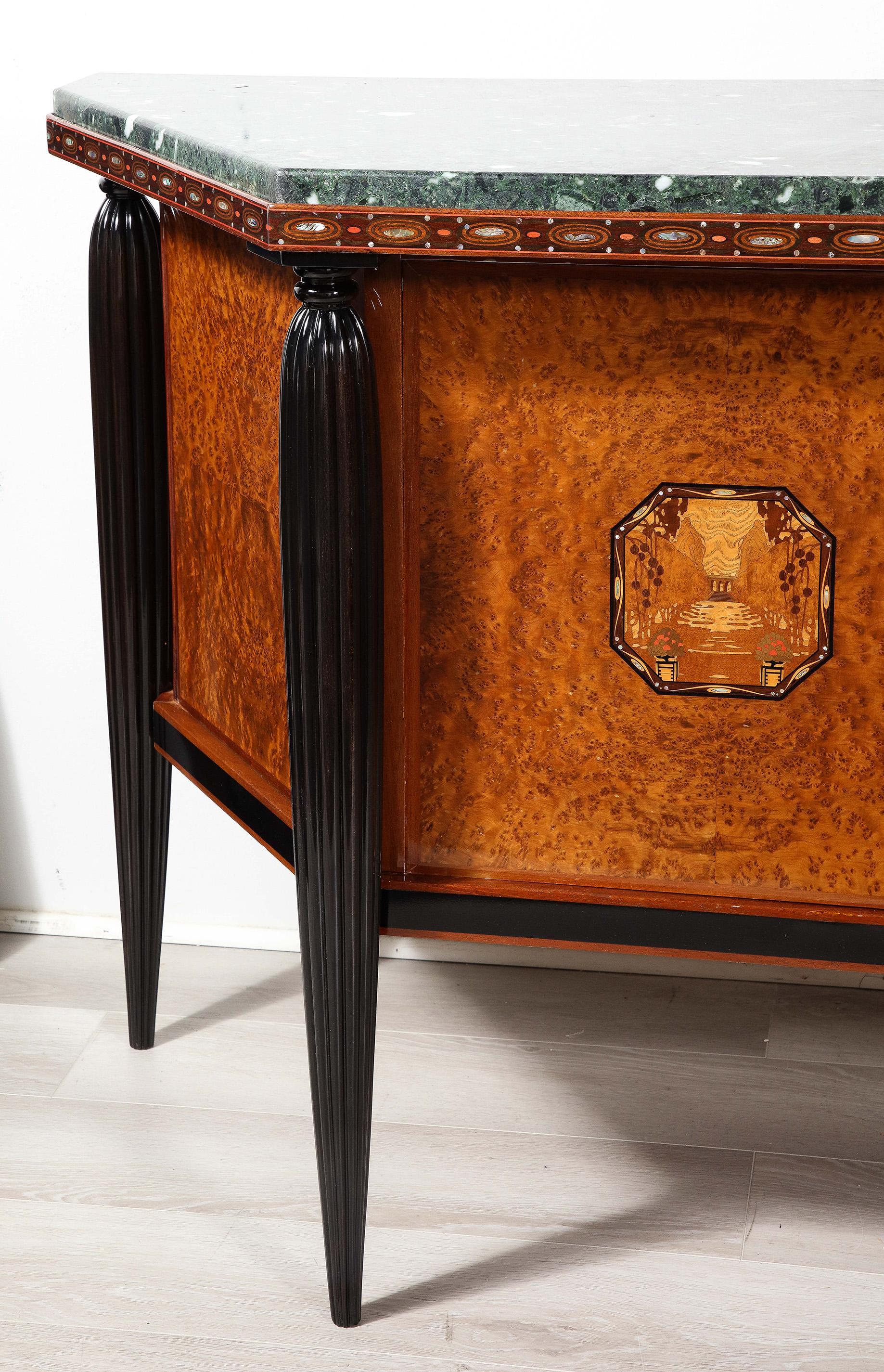 Early 20th Century Important and Unique Art Deco Sideboard For Sale