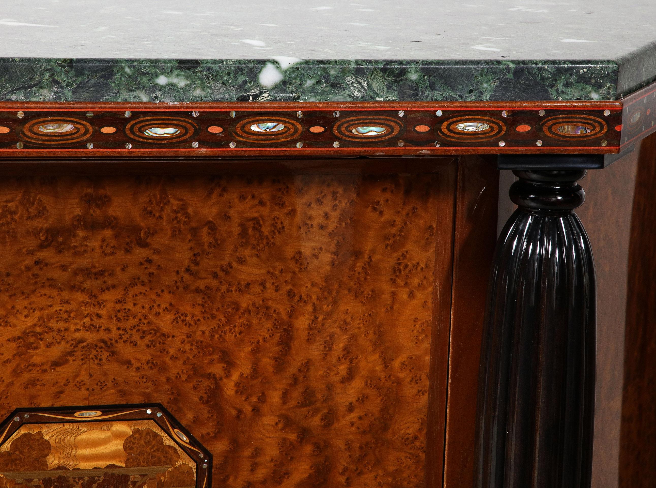 Important and Unique Art Deco Sideboard For Sale 2
