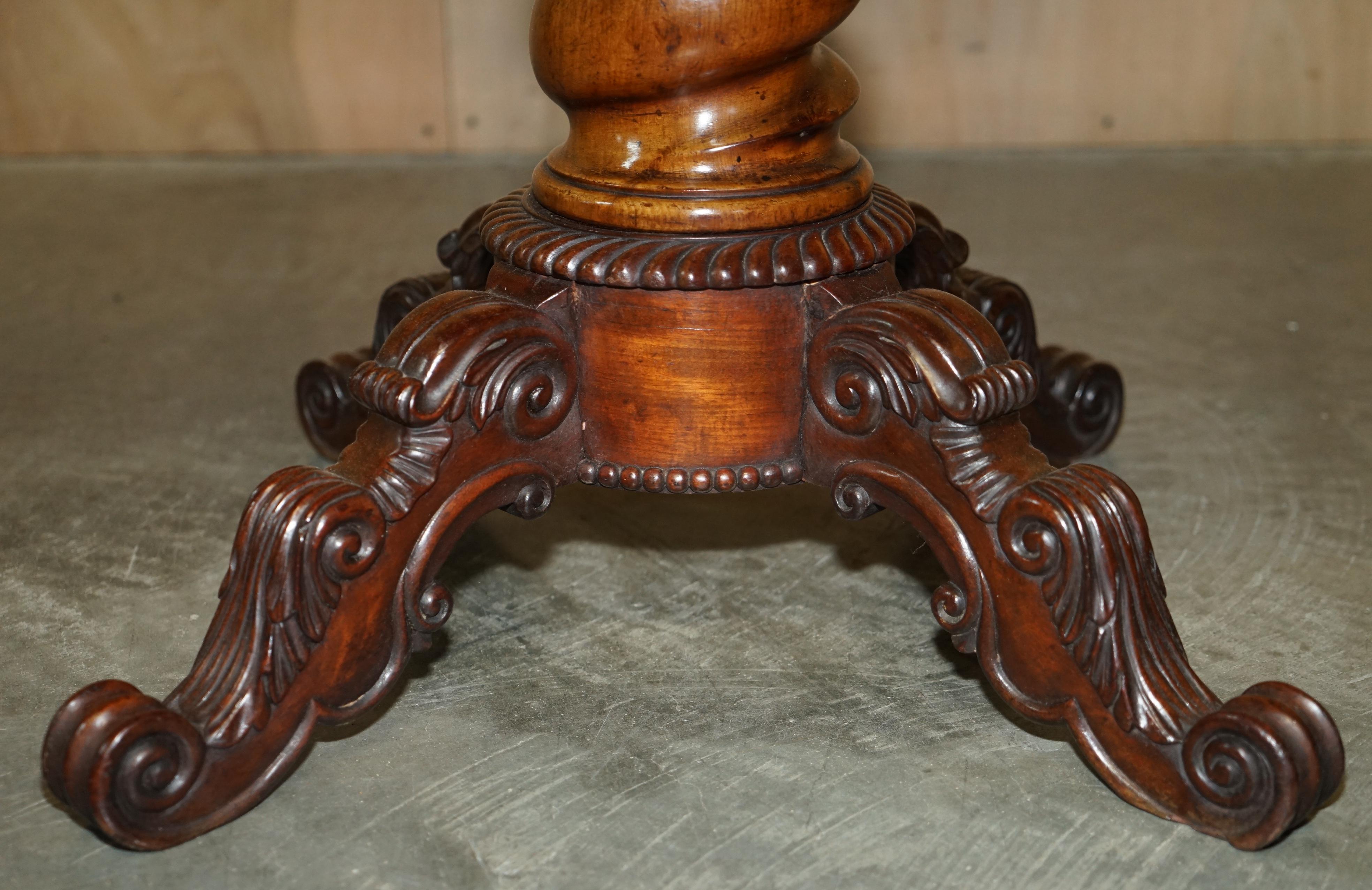 Important Antique 1830 William iv Pietra Dura Specimen Marble Centre Table For Sale 2