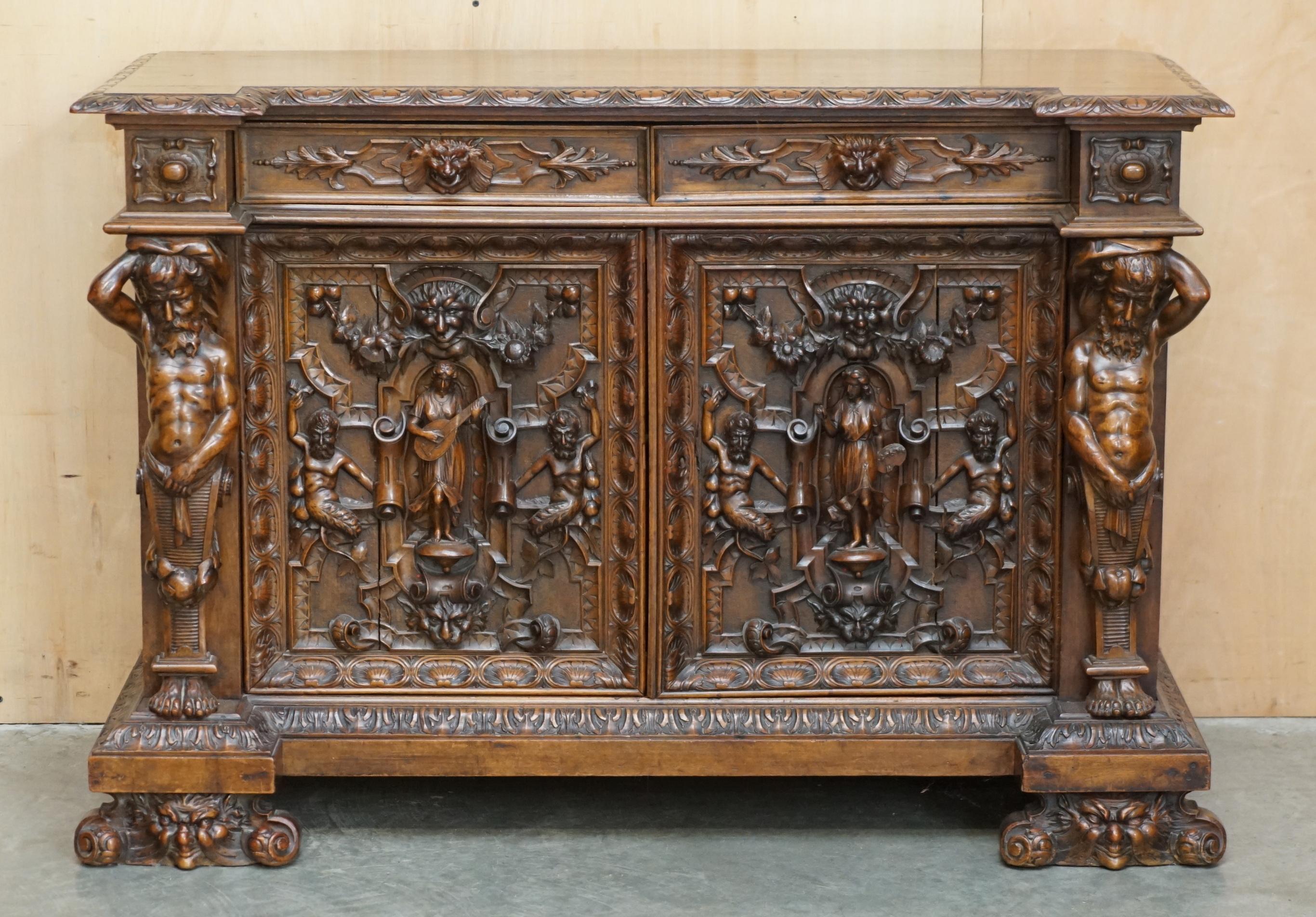 Royal House Antiques

Royal House Antiques is delighted to offer for sale this Important Circa 1850 French Walnut ornately carved Buffet sideboard 

Please note the delivery fee listed is just a guide, it covers within the M25 only for the UK and