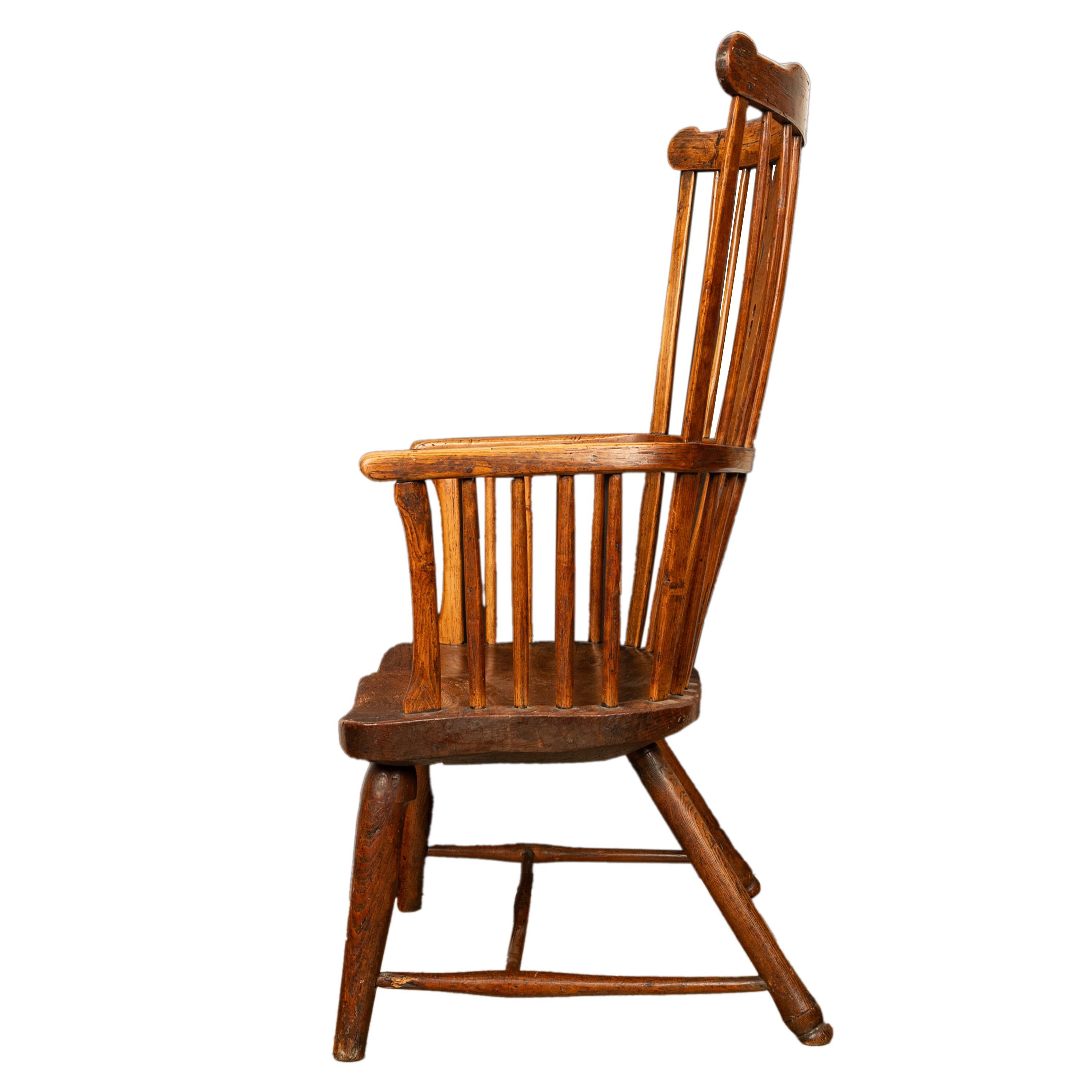 Late 18th Century Important Antique Earliest Recorded English Windsor Chair by Kerry Evesham 1793 For Sale