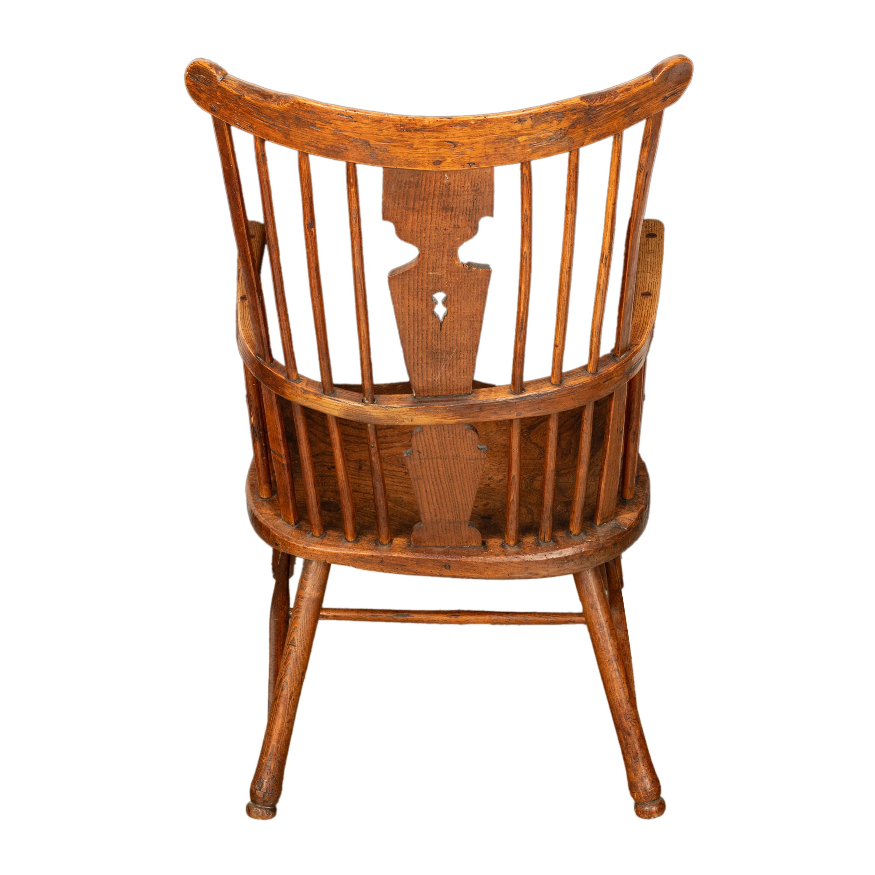 Ash Important Antique Earliest Recorded English Windsor Chair by Kerry Evesham 1793 For Sale