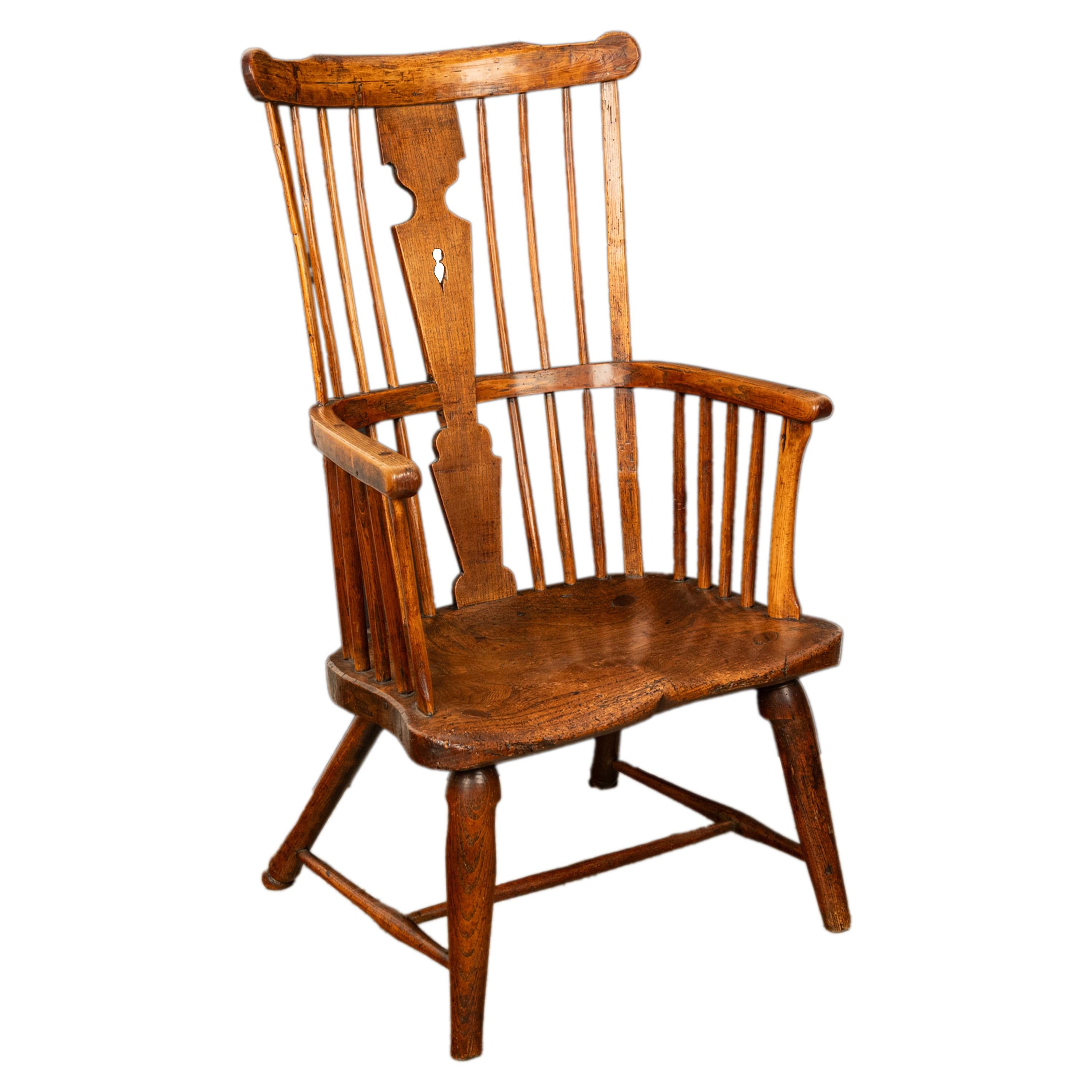 Important Antique Earliest Recorded English Windsor Chair by Kerry Evesham 1793 For Sale 2