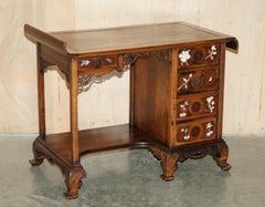 IMPORTANT ANTiQUE GABRIELD VIARDOT 1830-1906 ATTRIUBTED JAPONISME PEARL DESK