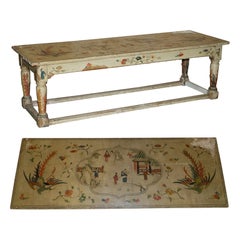 Importante mesa de comedor antigua de estilo chino Georgiano Chinoiserie circa 1800