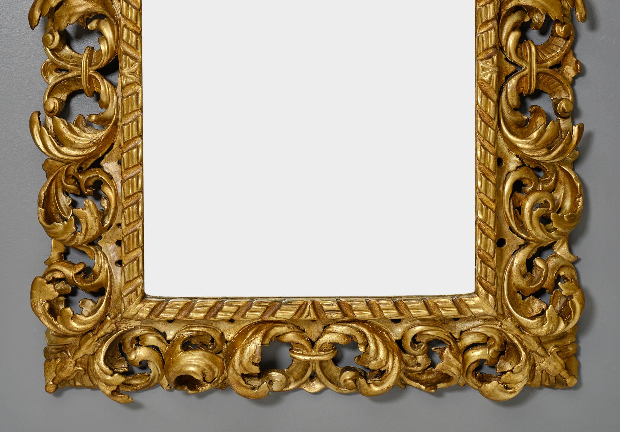 Important Antique Italian Baroque Mirror For Sale 2