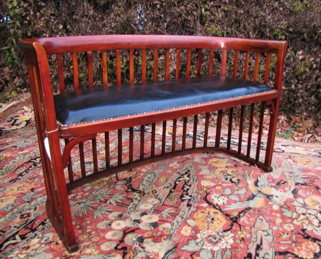 Arts and Crafts Important Antique Josef Hoffmann Arts & Crafts Settee -stickley era W5278  SALE For Sale