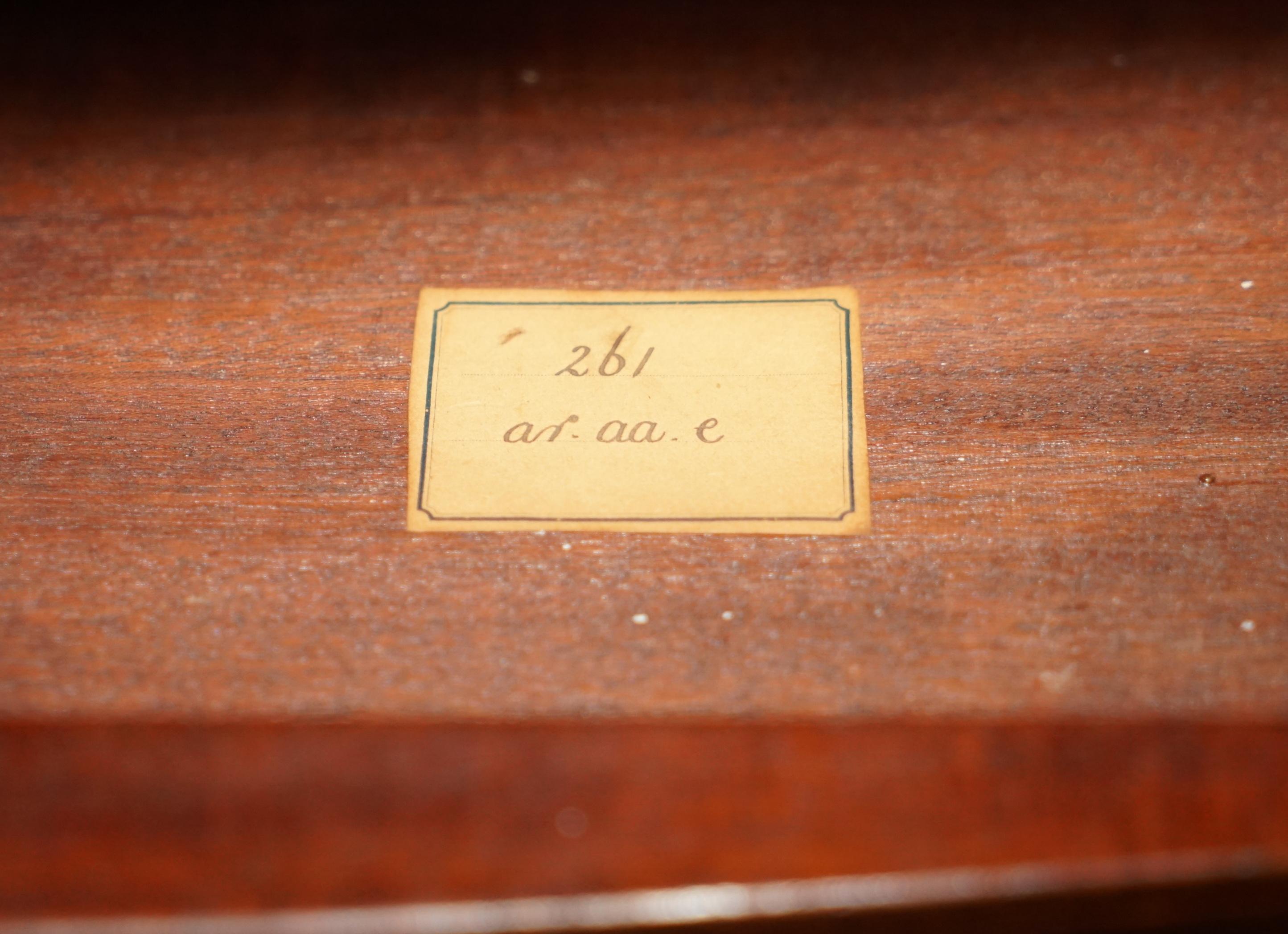 Important Antique Regency circa 1810 Brass & Walnut Revolving Bookcase Table 12