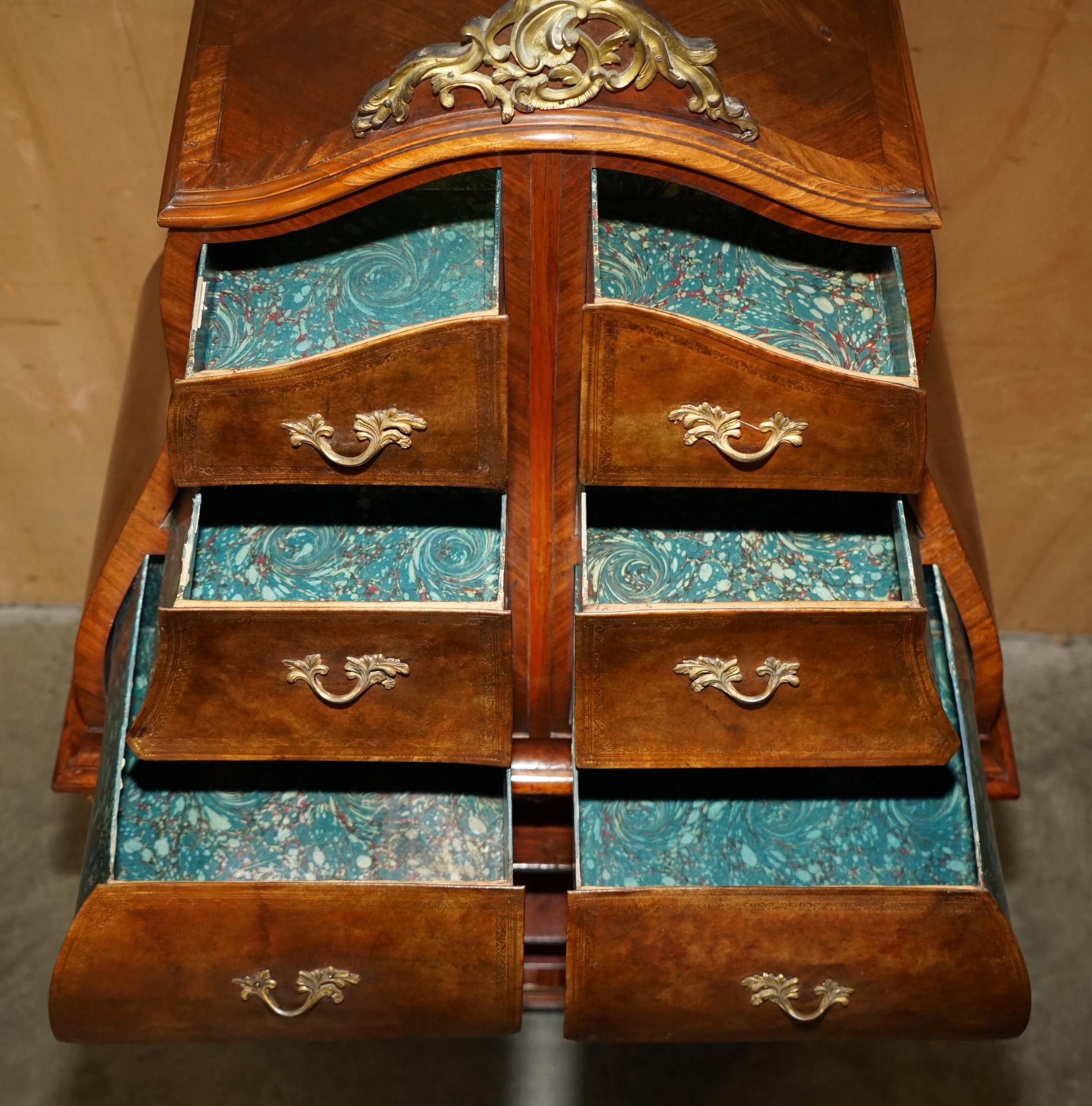 IMPORTANT ANTIQUE STAMPED VICTOR RAULIN CARTONNIER CABINET BOOKCASE & DRAWERs For Sale 10
