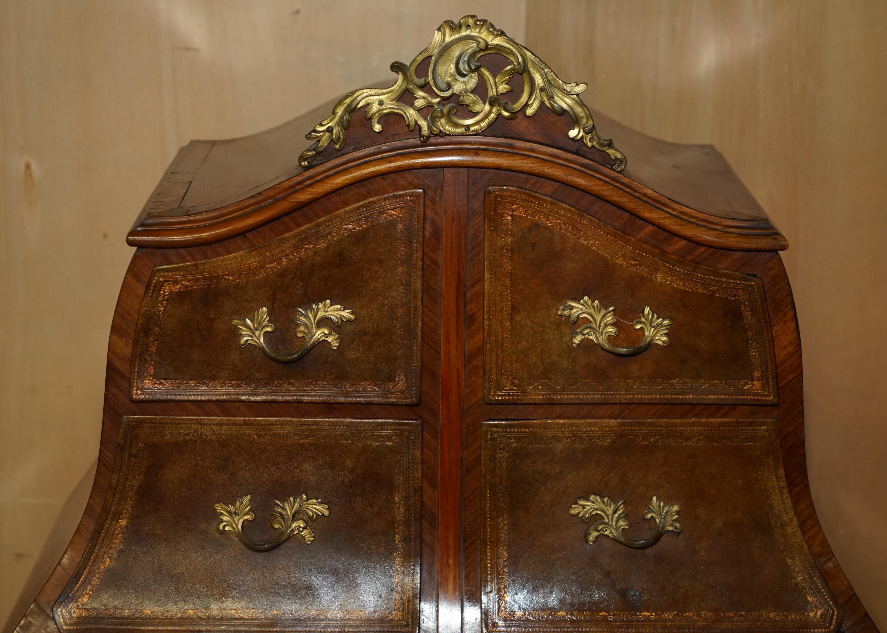Hand-Crafted IMPORTANT ANTIQUE STAMPED VICTOR RAULIN CARTONNIER CABINET BOOKCASE & DRAWERs For Sale