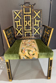 Fauteuil important, Collection S de Ann Getty, Fauteuil à accoudoirs en japan de George II