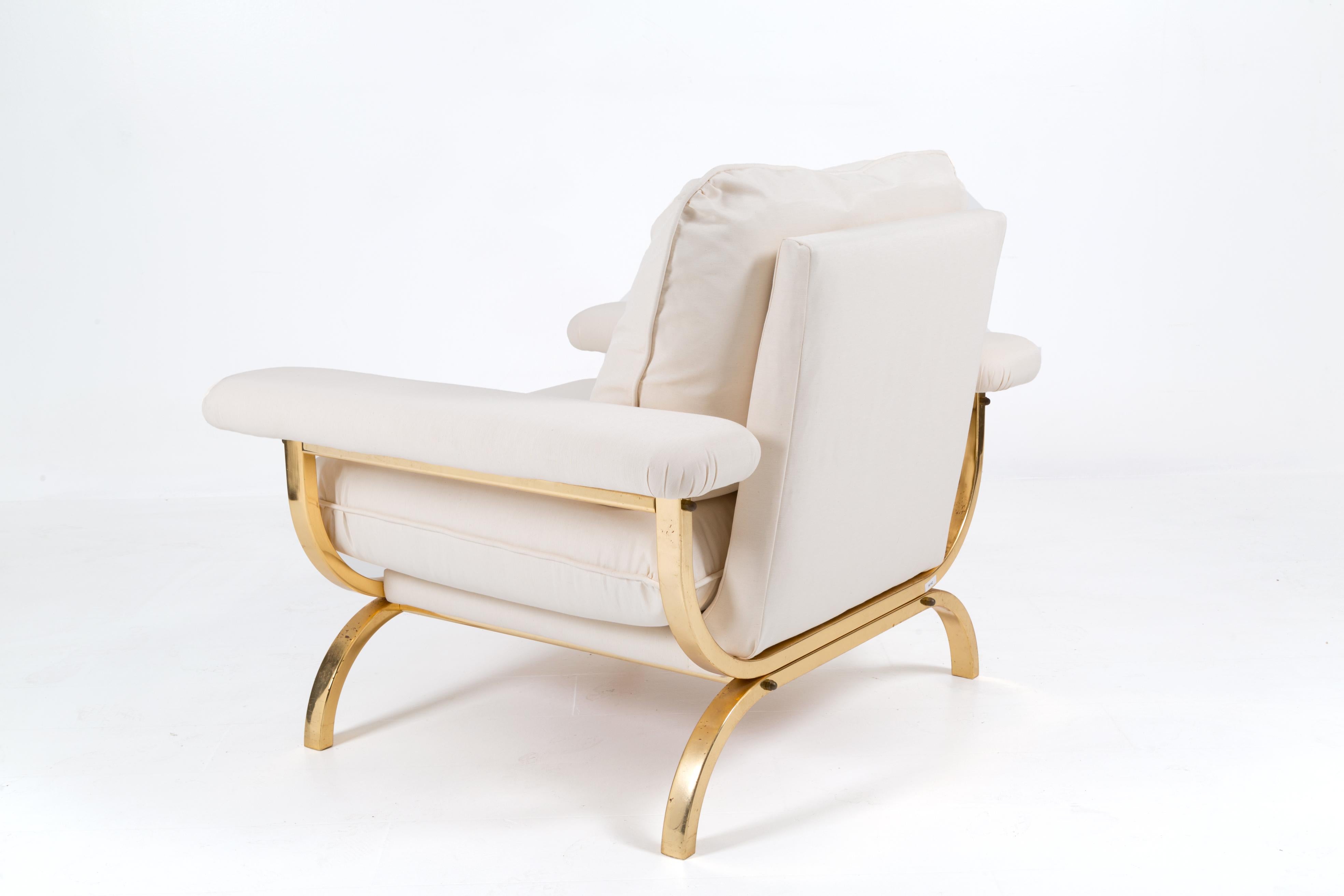 Important fauteuil pour le Shah de Perse par la Maison Jansen, années 1950 Bon état - En vente à Milano, IT