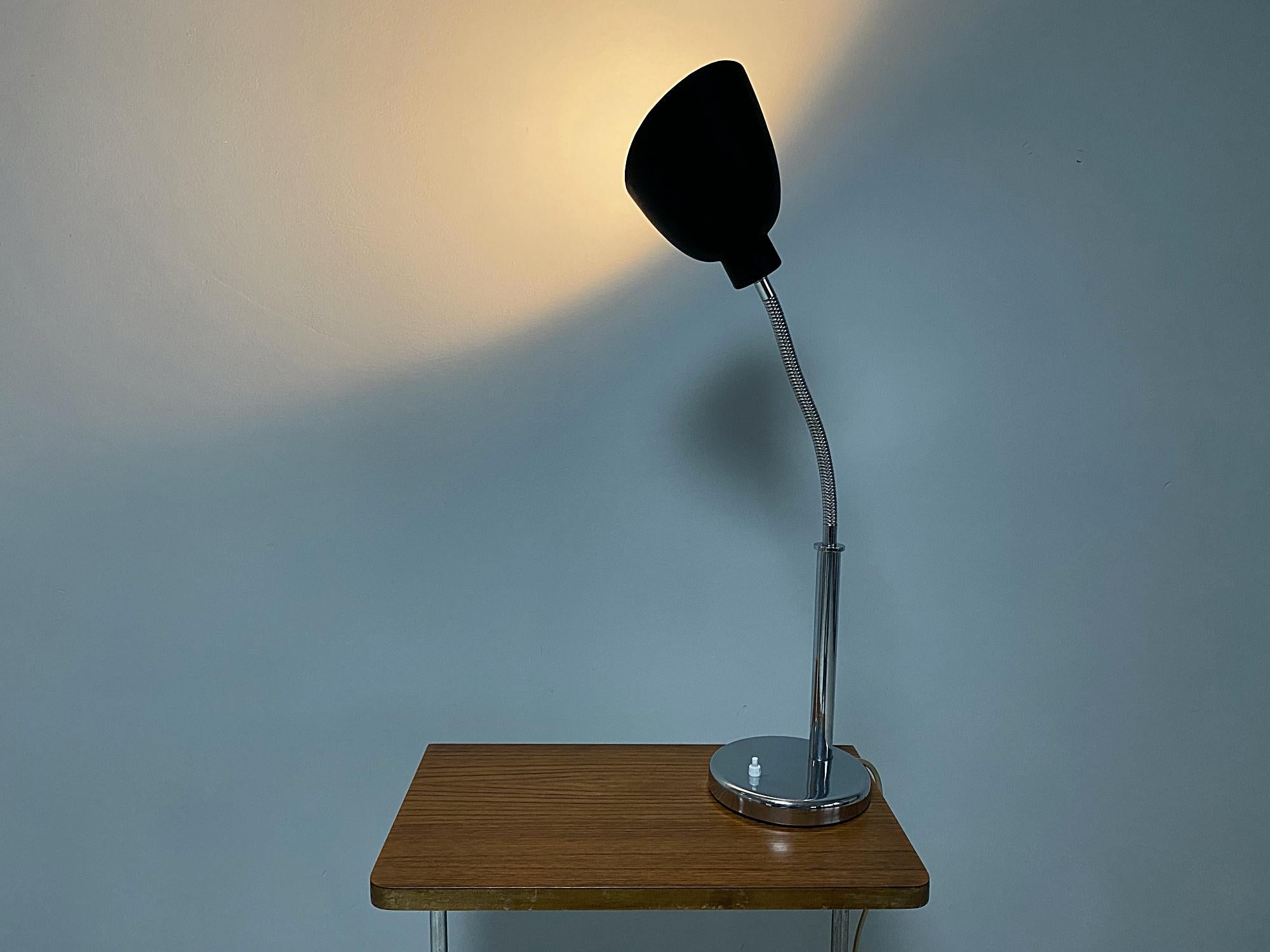 Plated Important Arne Jacobsen AJ8 Modernist Table Lamp, 1920s, Denmark For Sale
