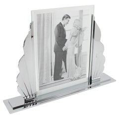 Vintage Important Modernist Metal Picture Frame, 1930s