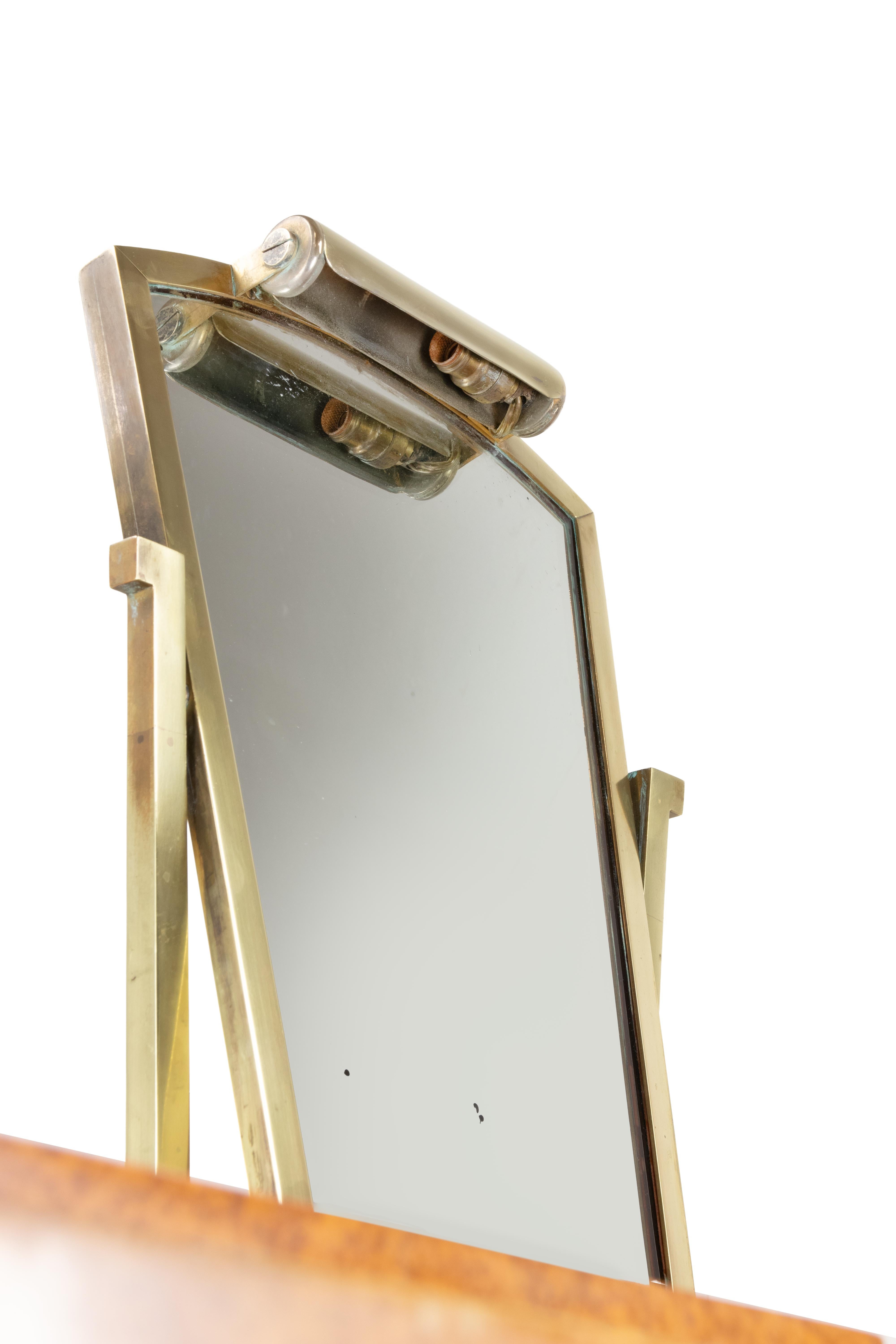 Francese Importante console Art Déco di Jules Leleu in vendita