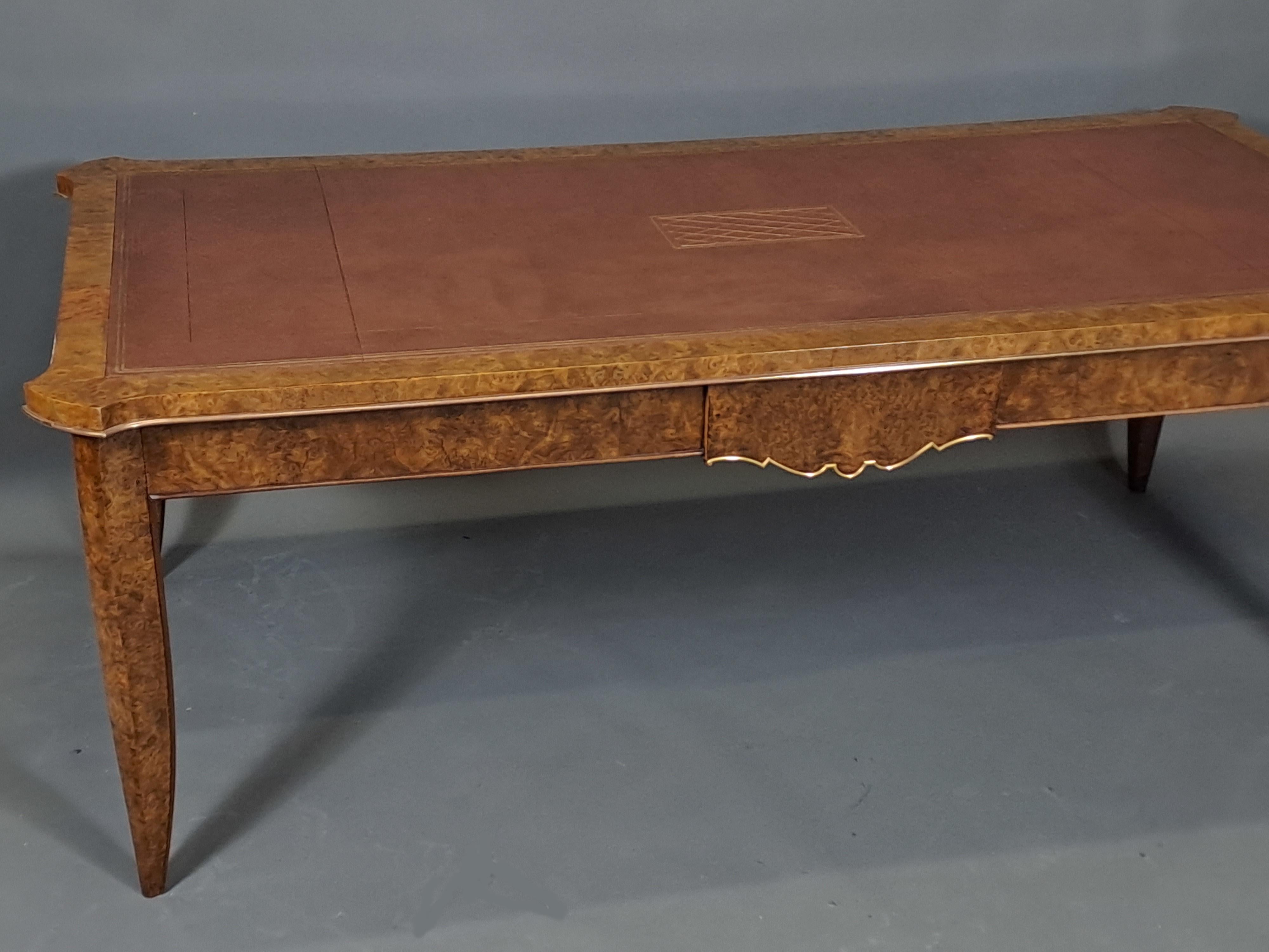 Important Art Deco Presidential Desk - André Domin And Marcel Genevriere - Maiso For Sale 6