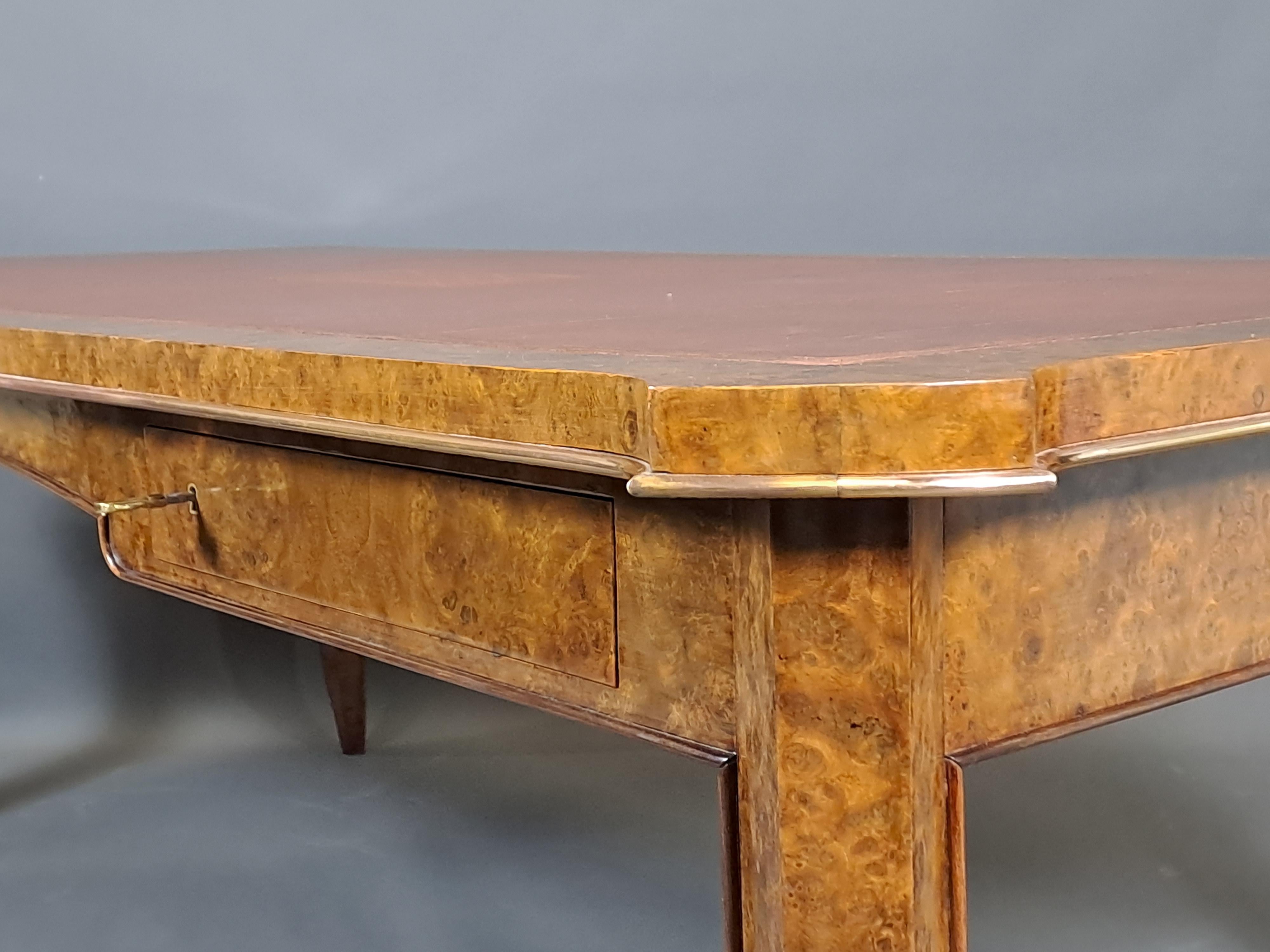 Important Art Deco Presidential Desk - André Domin And Marcel Genevriere - Maiso For Sale 1