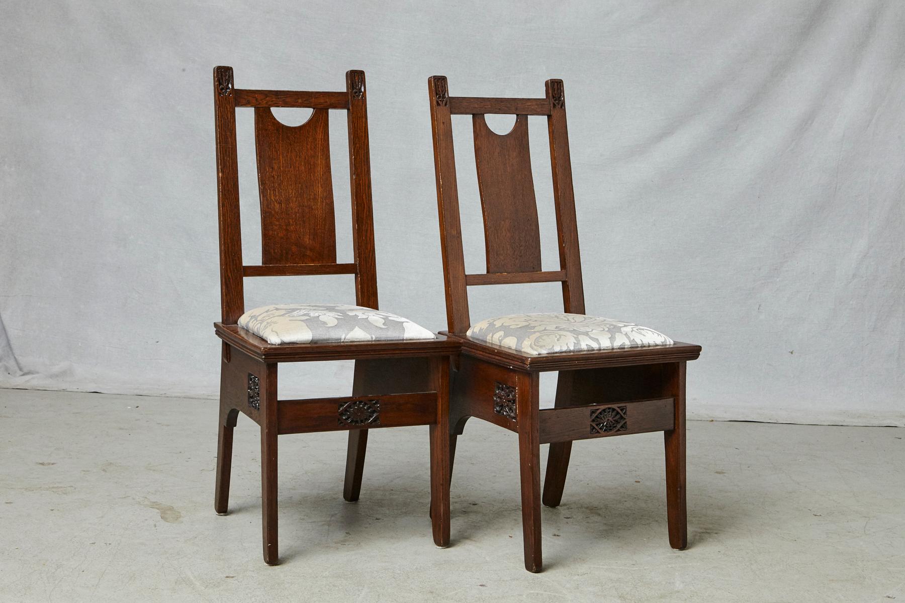 Important Art Nouveau Dining Set by Ernesto Basile for Ducrot, circa 1900 10