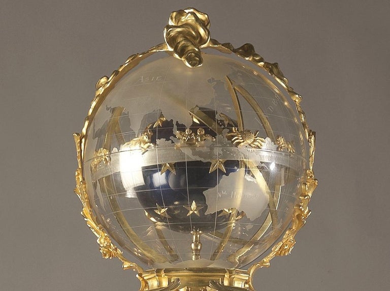 Gilt Important Astronomical Regulator Clock Attributed to François Linke, circa 1900 For Sale