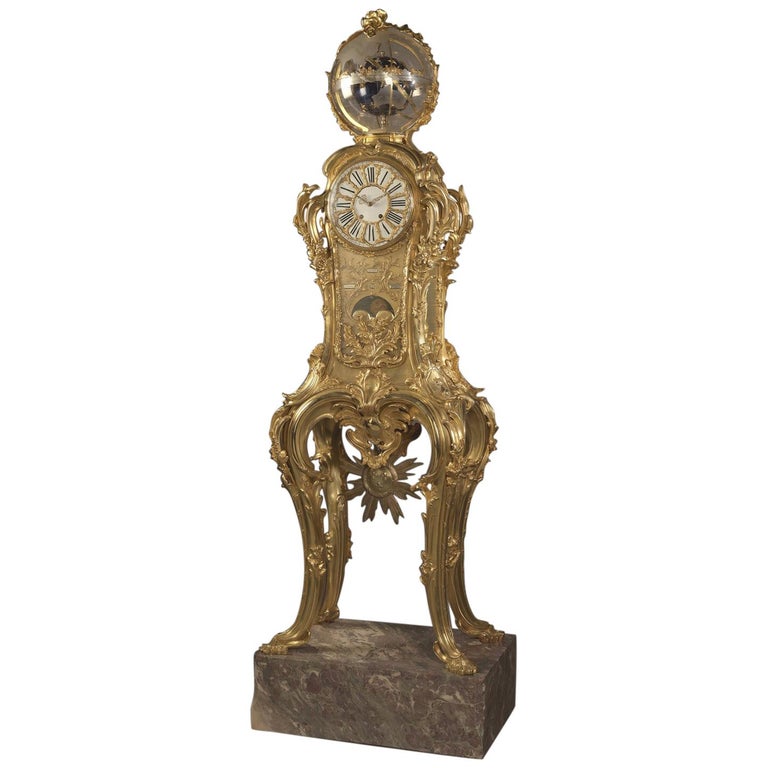 Important Astronomical Regulator Clock Attributed to François Linke, circa 1900 For Sale