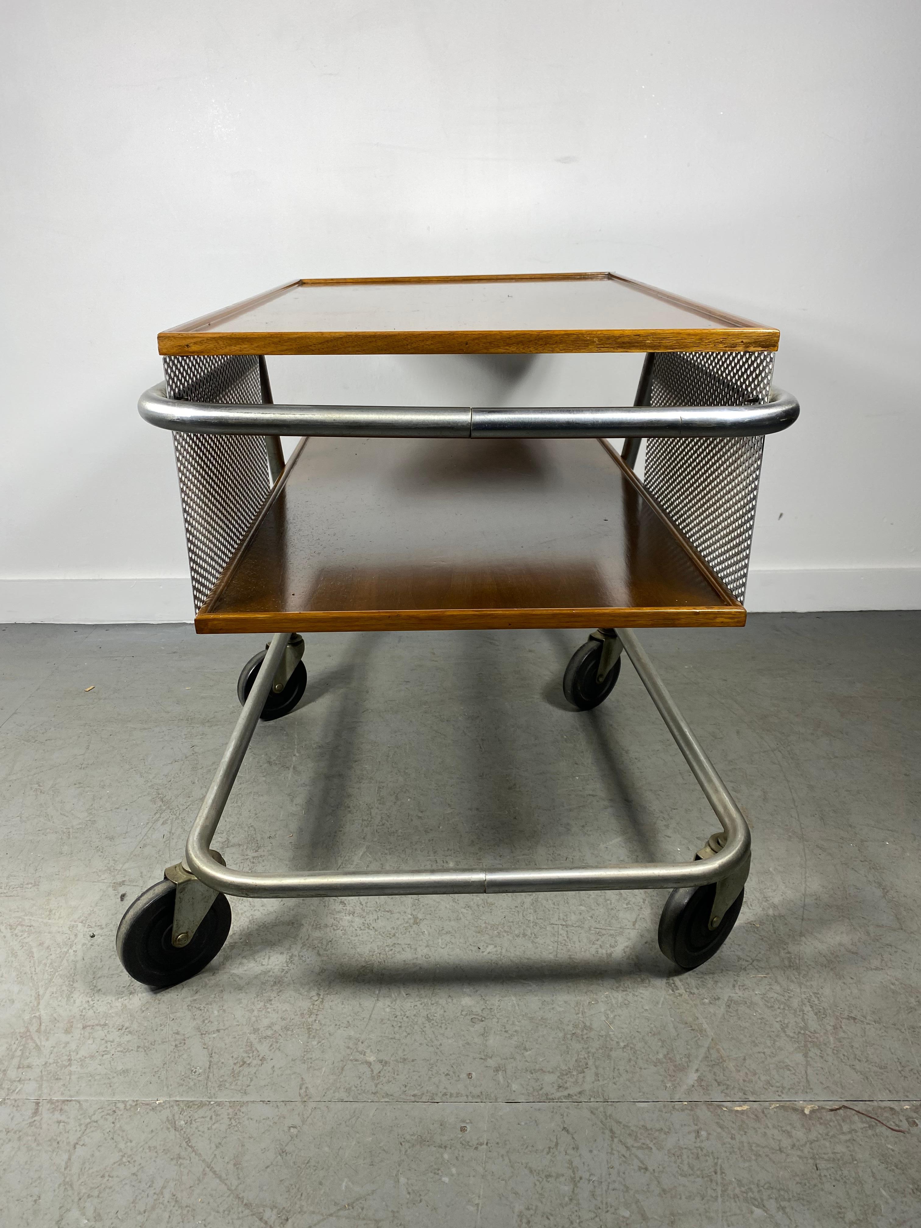 Important Bar Cart Industrial Styled by Franziska & James Hosken In Good Condition For Sale In Buffalo, NY