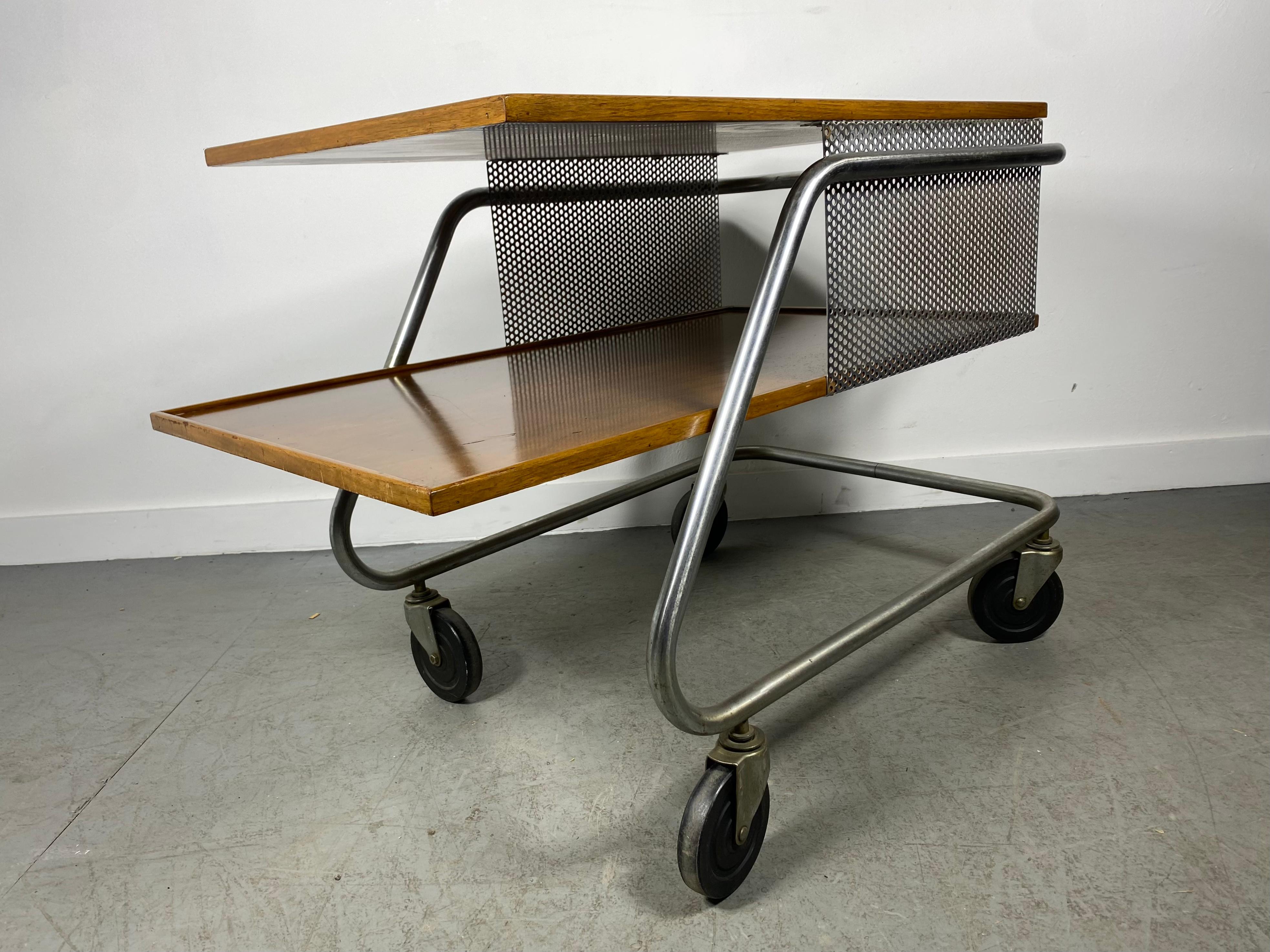 Mid-20th Century Important Bar Cart Industrial Styled by Franziska & James Hosken For Sale