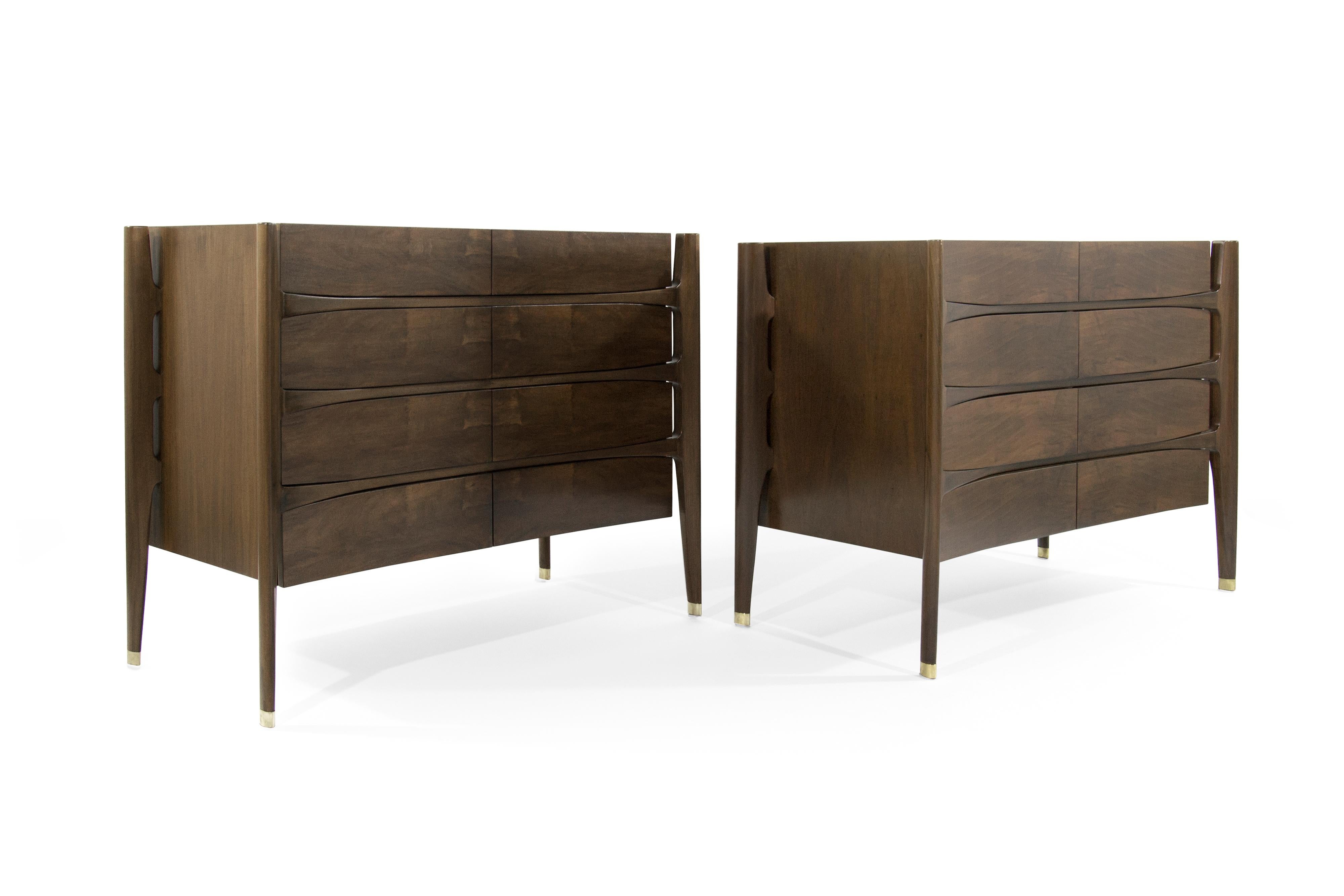 Important Bedroom Set by Jorgen Clausen for Møbelfabrik, Denmark, 1950s In Excellent Condition In Westport, CT