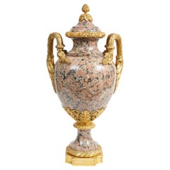 Important Belle Époque Period Louis XVI Style Granite Urn