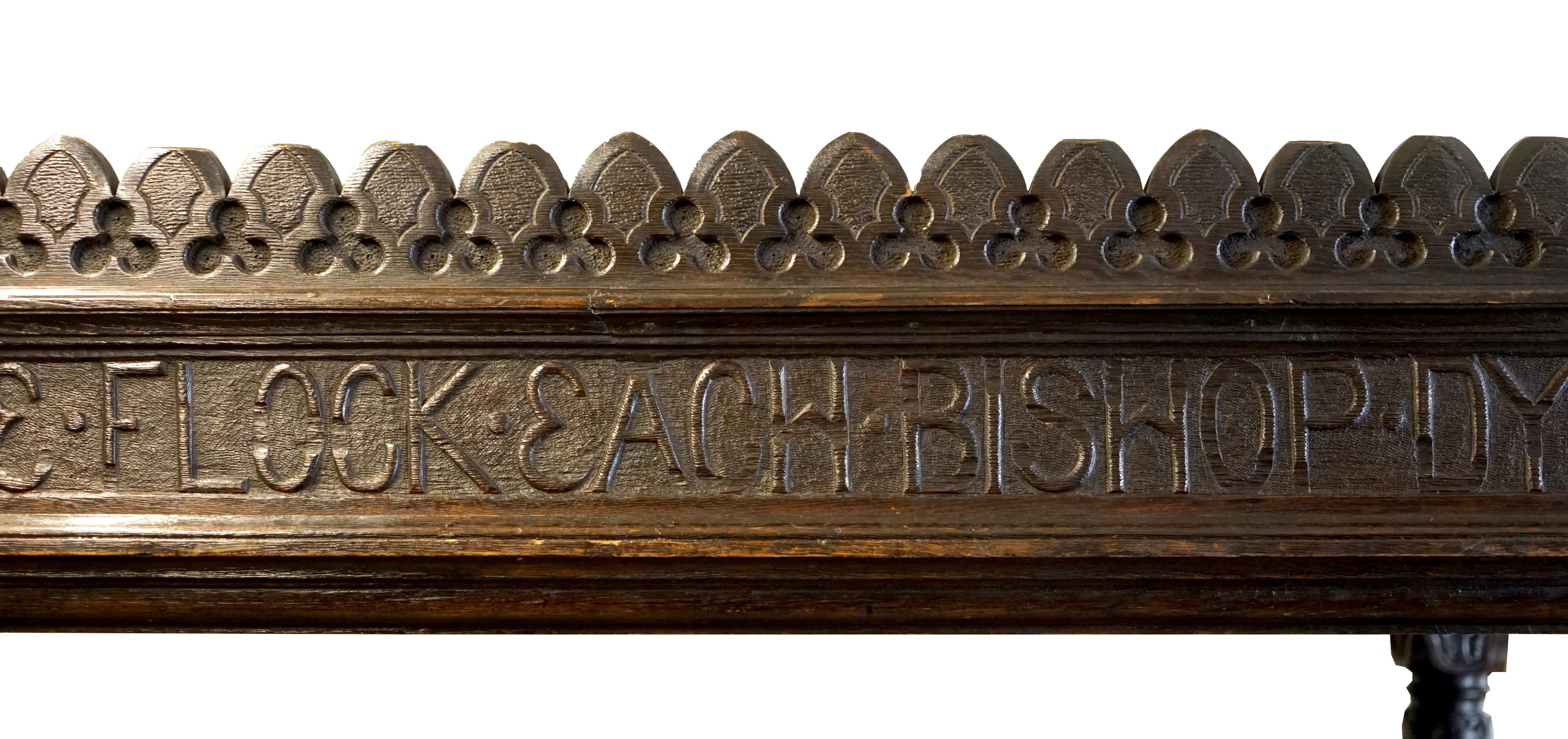 IMPORTANT BISHOP JAMES STANLEY 1508 KING HENRY VII ENGLiSH OAK TUDOR TESTER BED For Sale 1