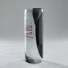 Important black and smoked glass vase by Per Lutken for Holmegaard