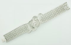 Important Blockbuster Diamond Bracelet in Platinum 54.00 Carats, Circa 1940's