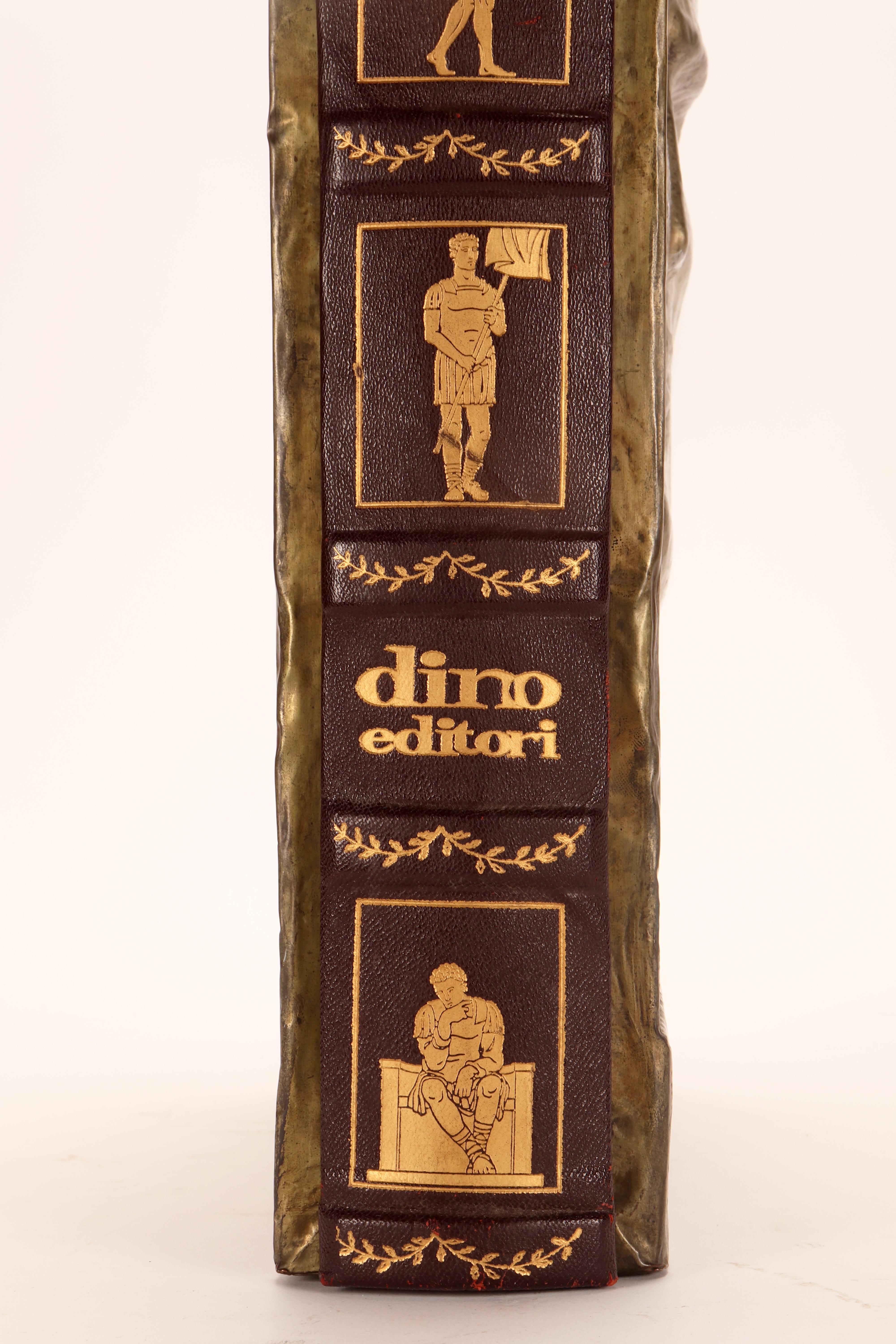 Copper Important book The spiritual testament of Benito Mussolini, Rome 1976. For Sale