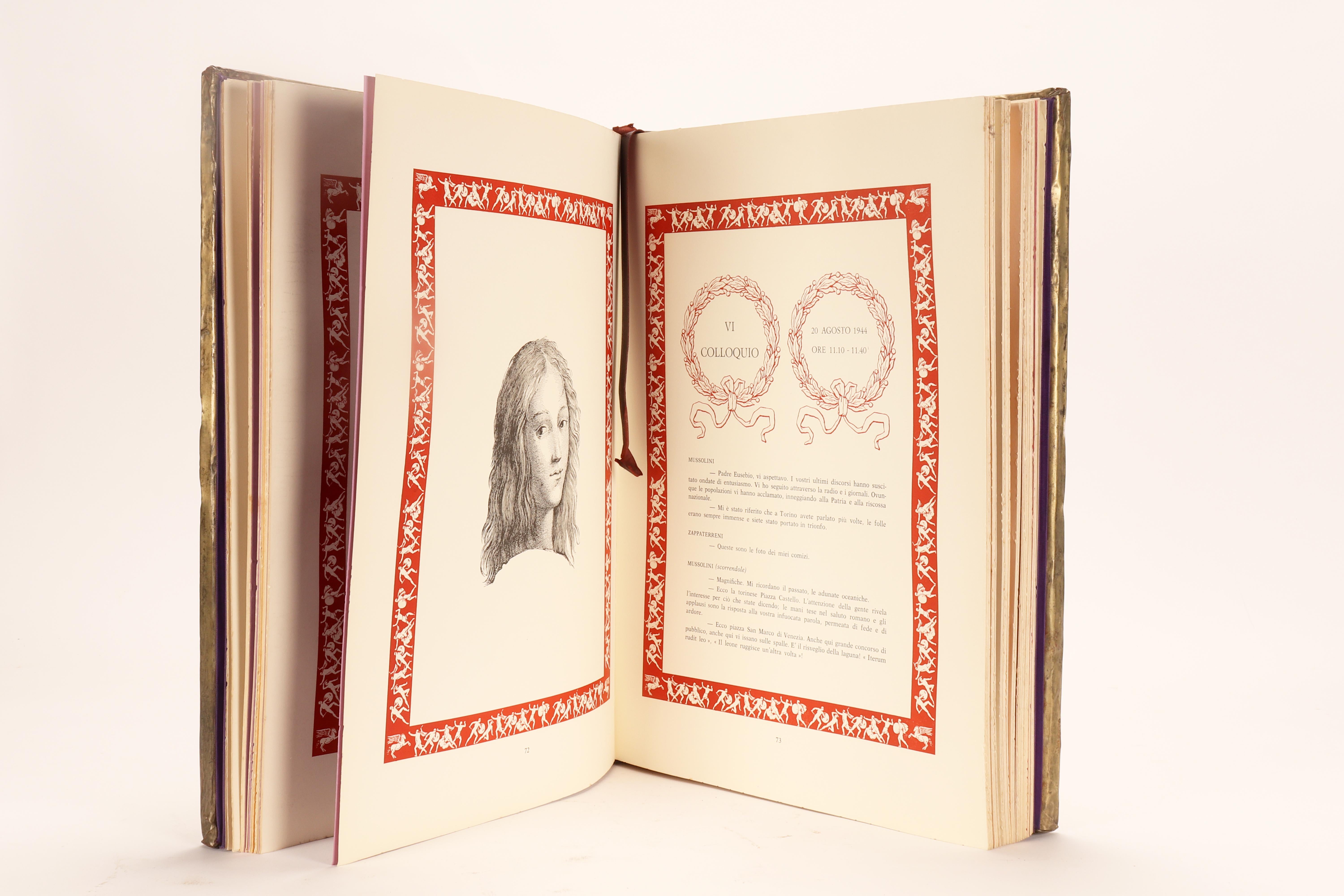 Important book The spiritual testament of Benito Mussolini, Rome 1976. For Sale 2
