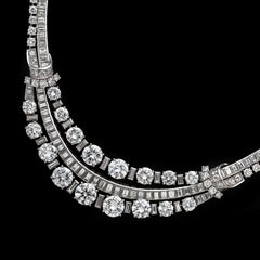 Important Boucheron Vintage Diamond Swag Necklace
