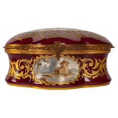 Important Box, Sèvres Porcelain Box, Napoleon III Period