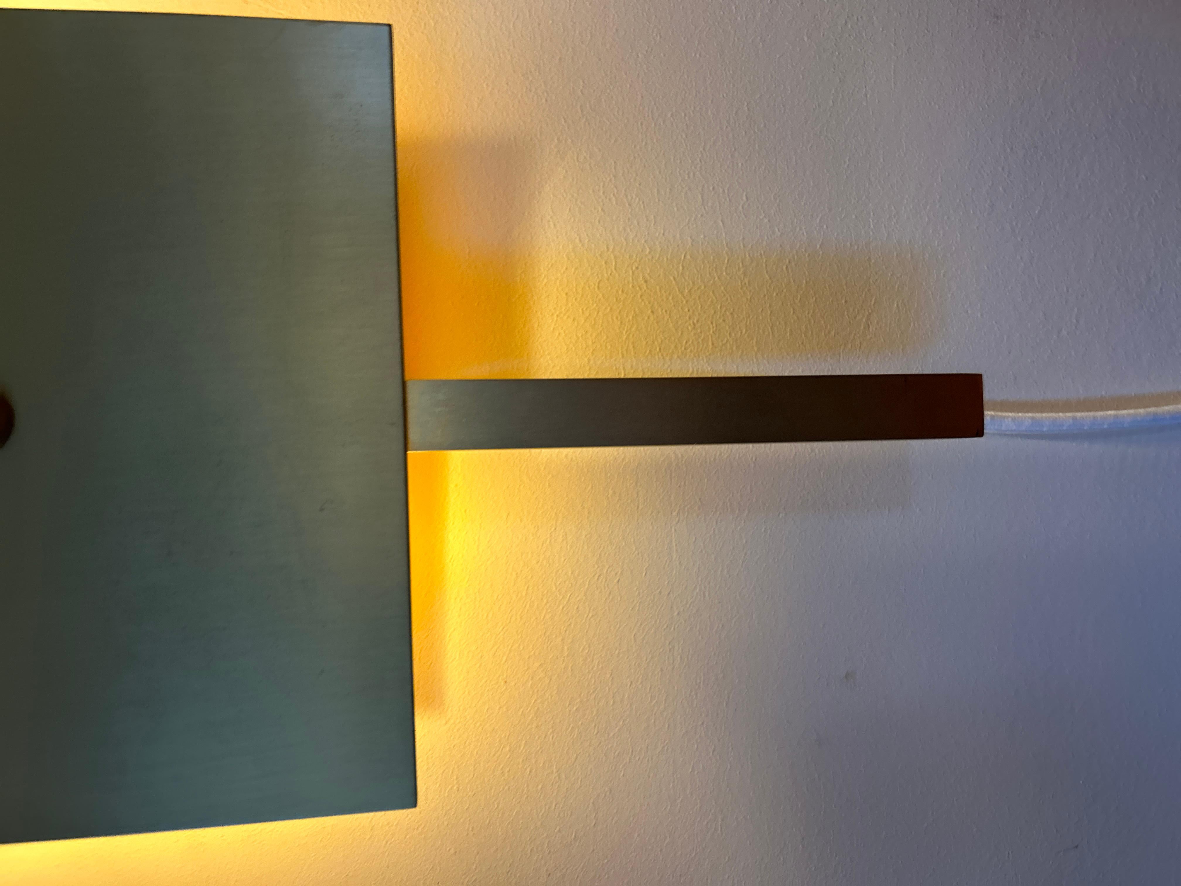 Important brass and marble wall light in the style of Eric de Dormael 1990 For Sale 6