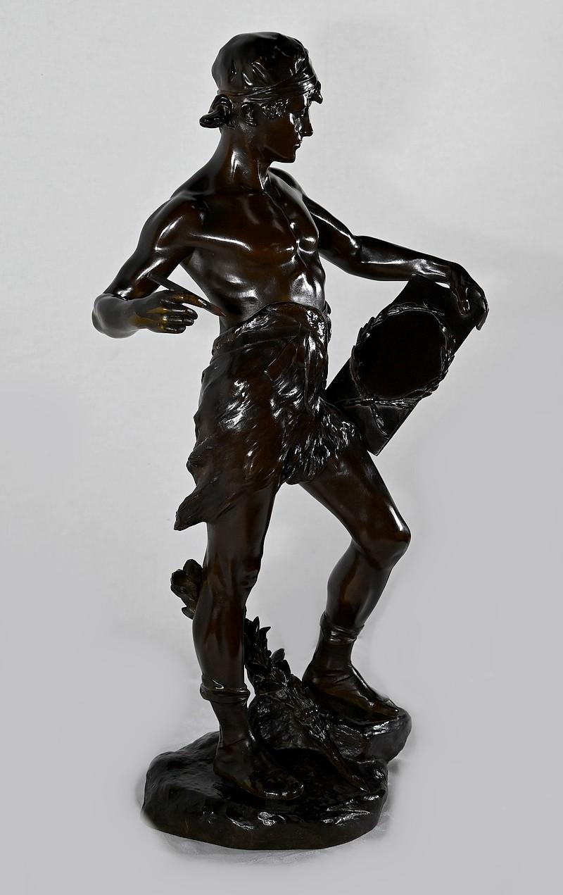 Francese Importante scultura in bronzo 