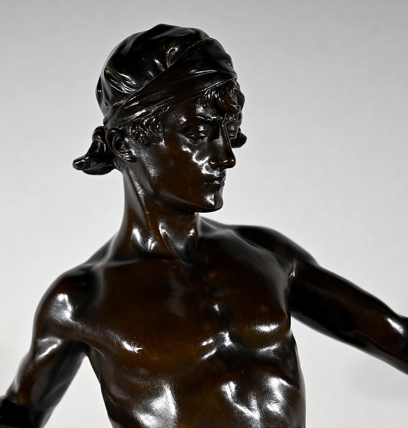 XX secolo Importante scultura in bronzo 