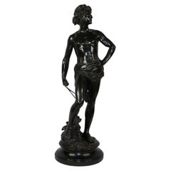 Importante sculpture en bronze David, par A. Gaudez - Fin du 19e siècle