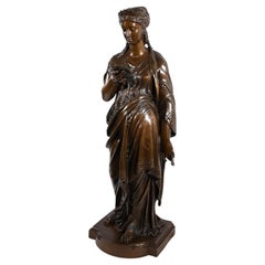Importante sculpture en bronze La lettre de J-L. Grégoire - Fin du XIXe siècle
