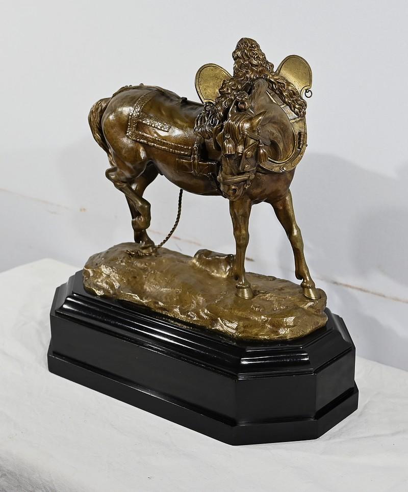 Francese Importante scultura in bronzo 