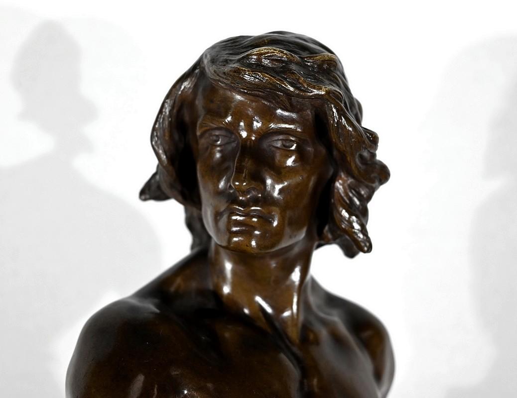 Francese Importante scultura in bronzo 