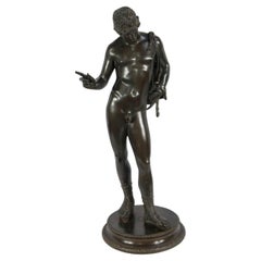 Important Bronze sculpture “Narcissus” by M. Amodio – Late 19th century