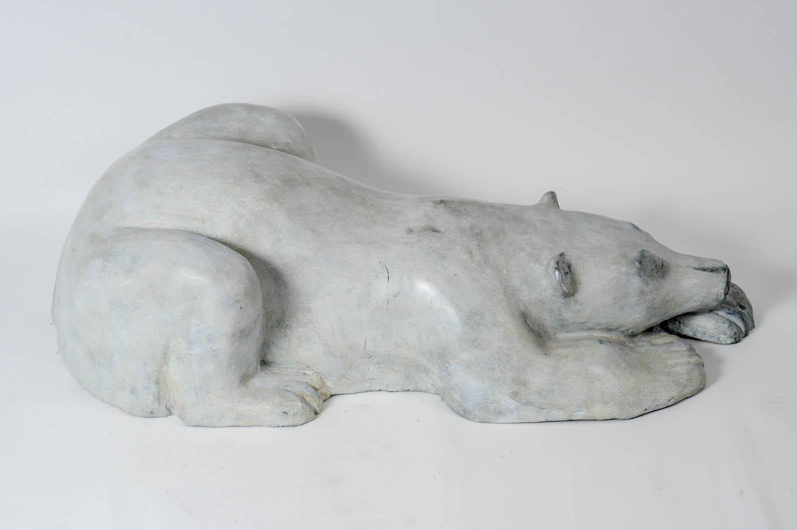 Important Bronze Polar Bear in the Style of François Pompon In Excellent Condition In Bois-Colombes, FR