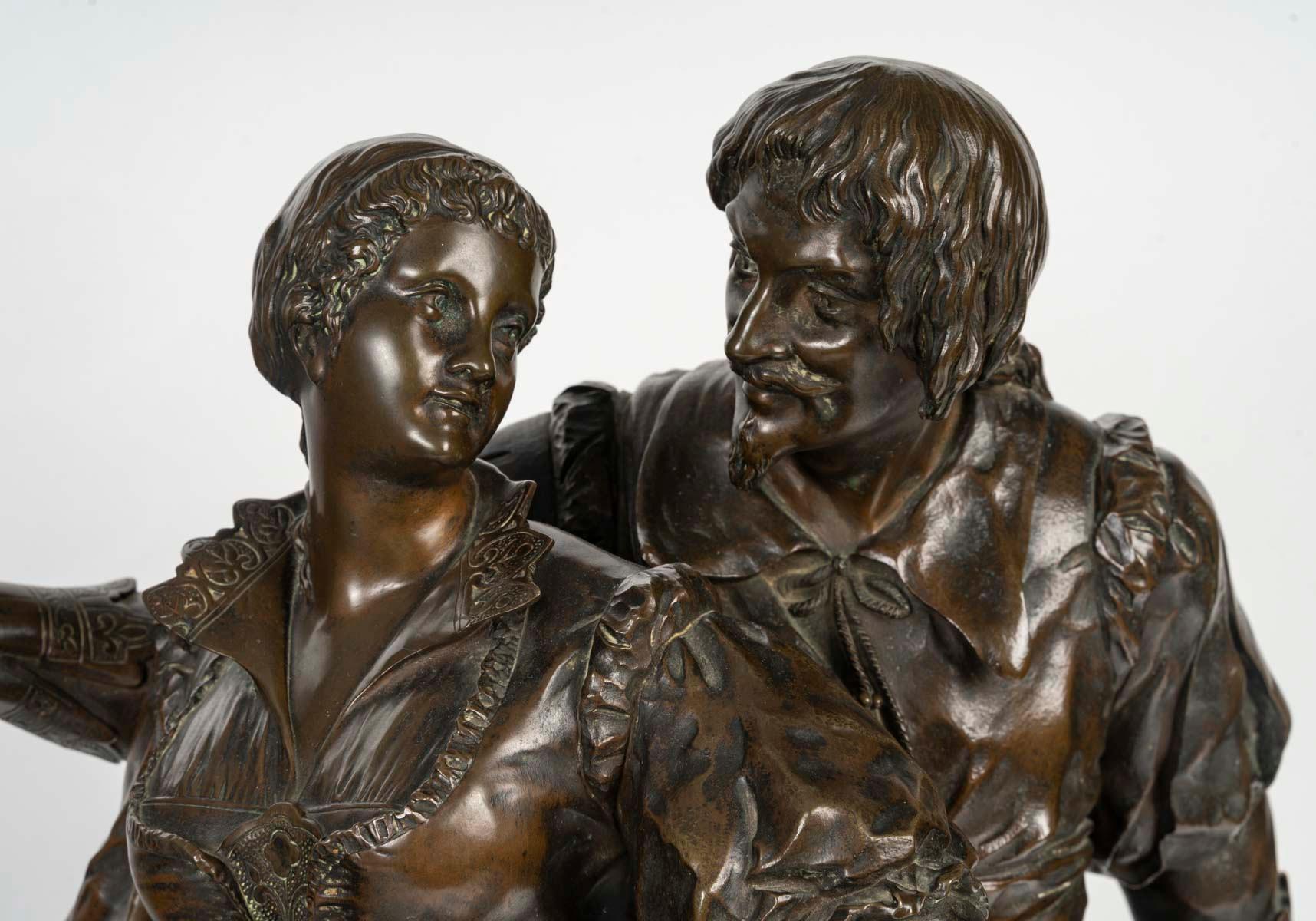 Important Bronze Sculpture by E.Picault, Napoleon III Period, 19th Century. In Good Condition In Saint-Ouen, FR