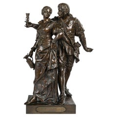 Important Bronze Sculpture by E.Picault, Napoleon III Period, 19th Century.