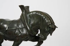 Important bronze ""Workhorse" de Raymond de Meester