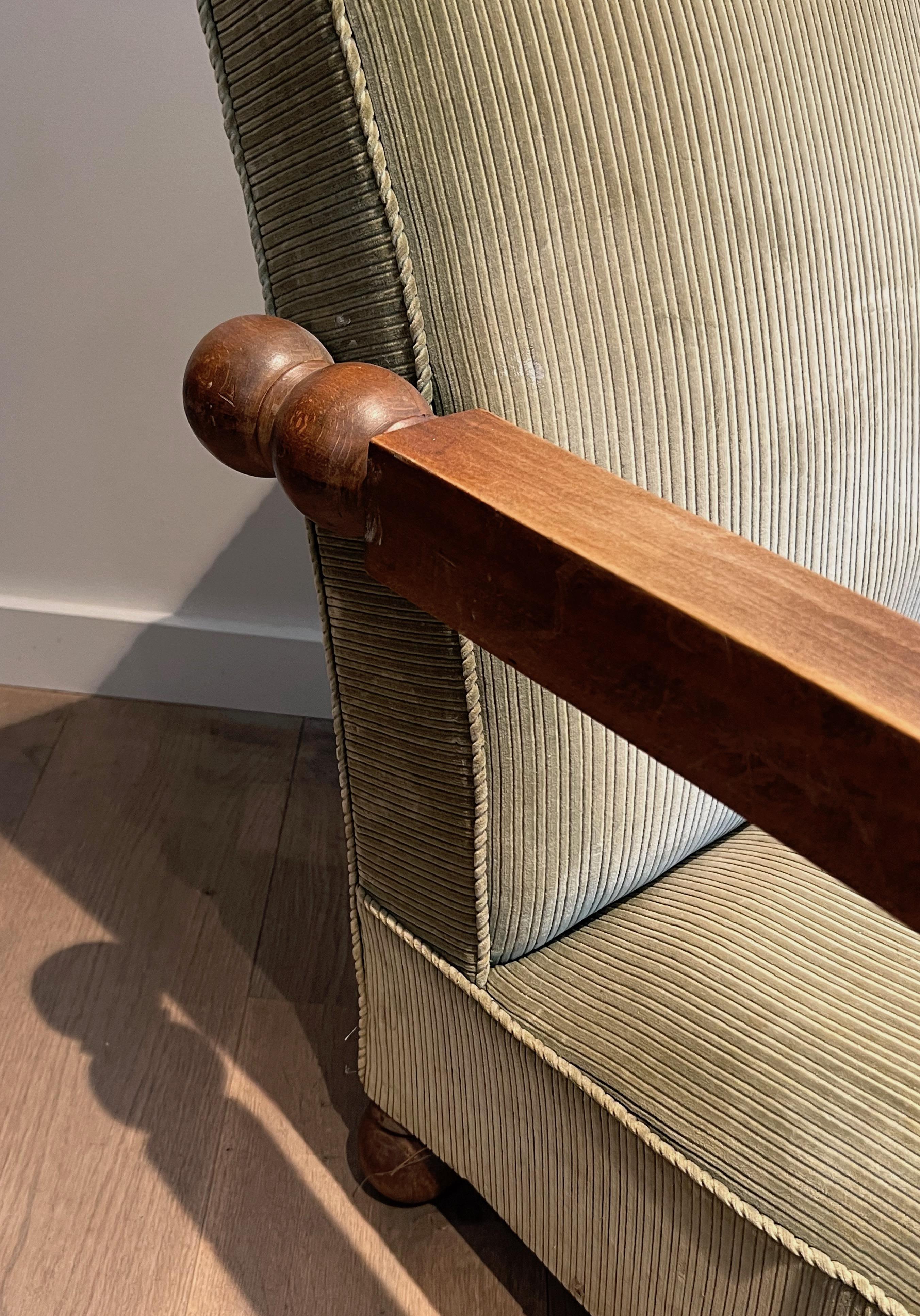 Importante Sillón Brutalista Estilo Charles Dudouy mediados del siglo XX en venta