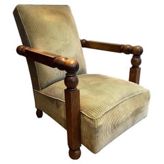 Importante Sillón Brutalista Estilo Charles Dudouy